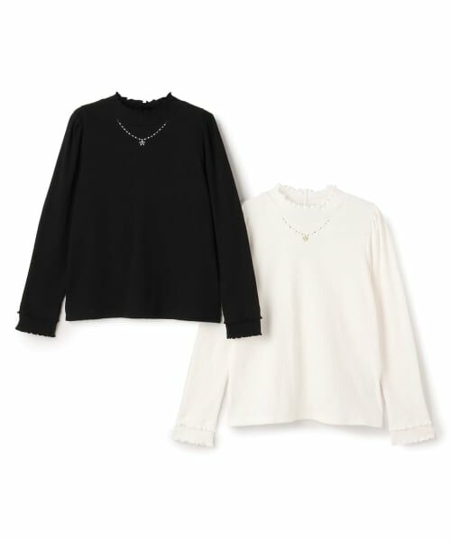 mezzo piano junior / メゾピアノジュニア Tシャツ | テレコネックレス長袖Tシャツ♪ | 詳細6