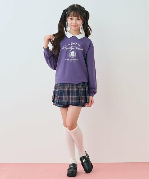 mezzo piano junior / メゾピアノジュニア Tシャツ | 衿つきカレッジ長袖シャツ | 詳細2