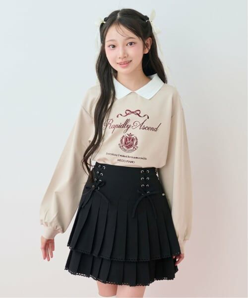 mezzo piano junior / メゾピアノジュニア Tシャツ | 衿つきカレッジ長袖シャツ | 詳細3