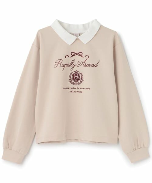 mezzo piano junior / メゾピアノジュニア Tシャツ | 衿つきカレッジ長袖シャツ | 詳細6