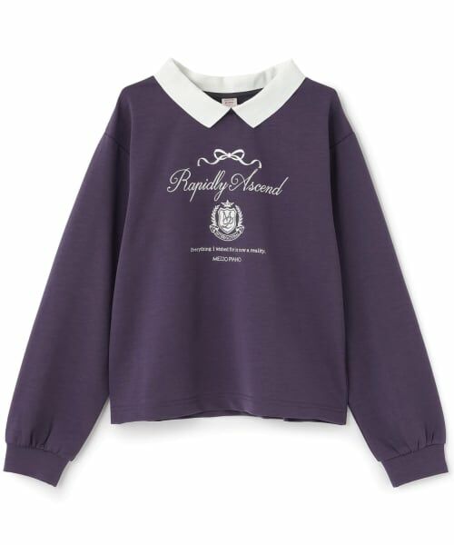 mezzo piano junior / メゾピアノジュニア Tシャツ | 衿つきカレッジ長袖シャツ | 詳細7