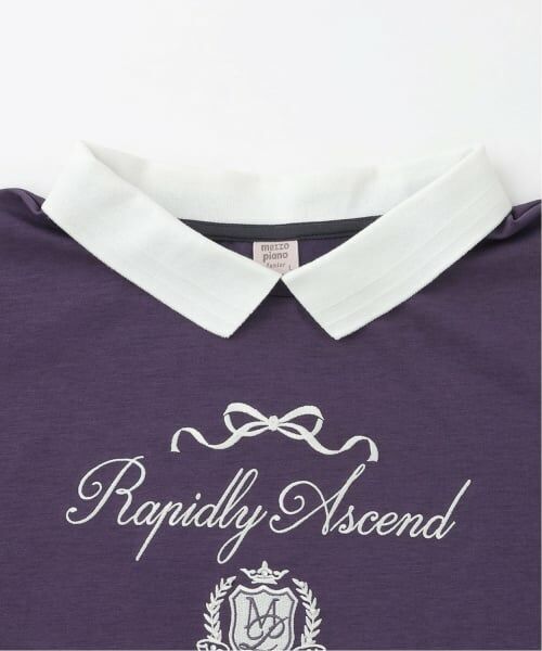 mezzo piano junior / メゾピアノジュニア Tシャツ | 衿つきカレッジ長袖シャツ | 詳細9