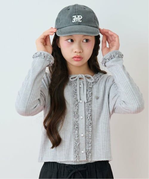 mezzo piano junior / メゾピアノジュニア カーディガン・ボレロ | ラメテレコカーディガン×長袖Tシャツセット | 詳細3
