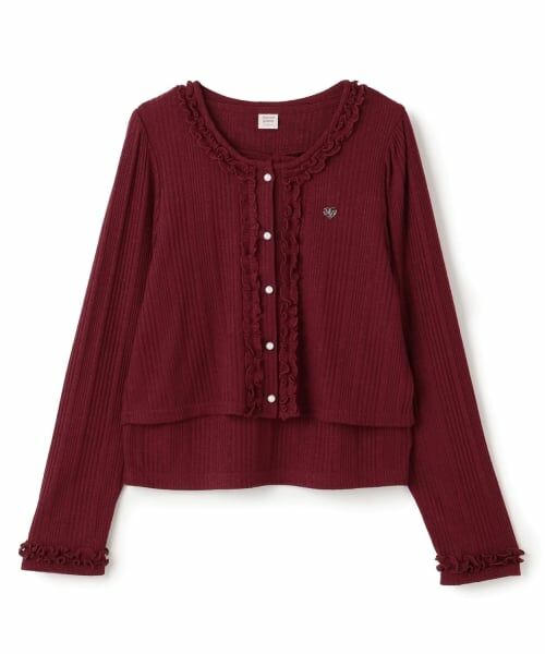 mezzo piano junior / メゾピアノジュニア カーディガン・ボレロ | ラメテレコカーディガン×長袖Tシャツセット | 詳細8