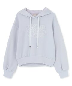 mezzo piano junior / メゾピアノジュニア パーカー | 【人気商品再入荷】【直営店で取り扱い無し】カリグラフィ刺しゅうラメ裏毛トレーナー