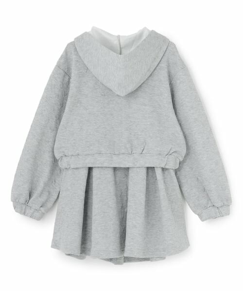 mezzo piano junior / メゾピアノジュニア その他トップス | 【人気商品再入荷】【直営店で取り扱い無し】ハートジャカードジップパーカ&スカパンセットアップ | 詳細1