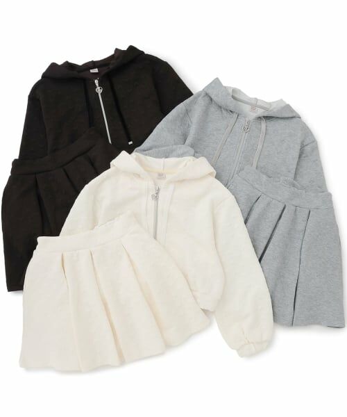 mezzo piano junior / メゾピアノジュニア その他トップス | 【人気商品再入荷】【直営店で取り扱い無し】ハートジャカードジップパーカ&スカパンセットアップ | 詳細12