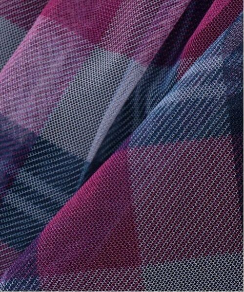 mezzo piano / メゾピアノ ミニ・ひざ丈スカート | チュールチェック　ティアードスカート | 詳細6