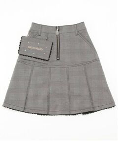 mezzo piano / メゾピアノ ショート・ハーフ・半端丈パンツ | 移動ポケット付　フロントZIP　タックスカパン