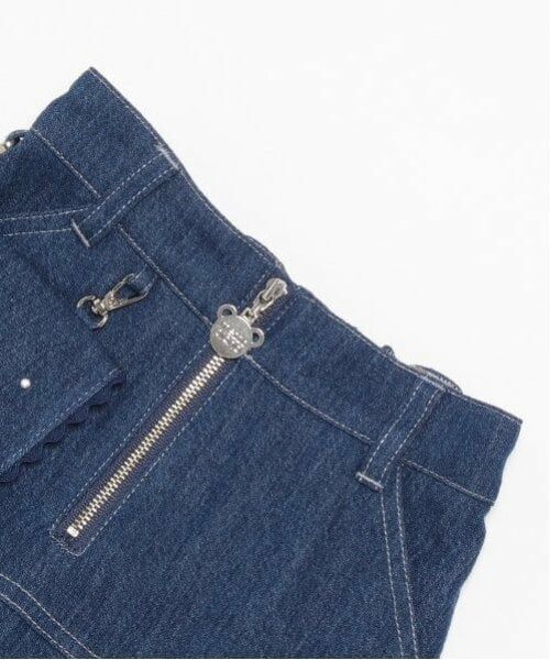 mezzo piano / メゾピアノ ショート・ハーフ・半端丈パンツ | 移動ポケット付　フロントZIP　タックスカパン | 詳細2