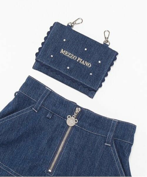 mezzo piano / メゾピアノ ショート・ハーフ・半端丈パンツ | 移動ポケット付　フロントZIP　タックスカパン | 詳細8