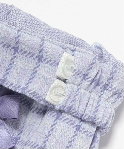 mezzo piano / メゾピアノ ショート・ハーフ・半端丈パンツ | レースアップ　カットジャガードチェック　キュロットスカート | 詳細3