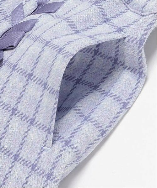 mezzo piano / メゾピアノ ショート・ハーフ・半端丈パンツ | レースアップ　カットジャガードチェック　キュロットスカート | 詳細4