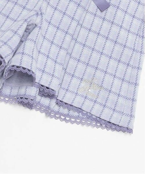 mezzo piano / メゾピアノ ショート・ハーフ・半端丈パンツ | レースアップ　カットジャガードチェック　キュロットスカート | 詳細7