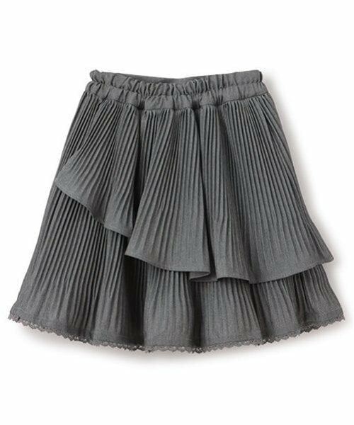 mezzo piano / メゾピアノ ミニ・ひざ丈スカート | ハートポーチつき アコーディオン2段プリーツスカート | 詳細2