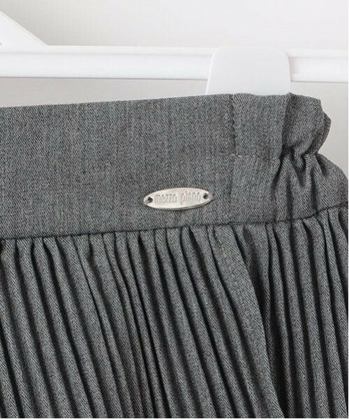 mezzo piano / メゾピアノ ミニ・ひざ丈スカート | ハートポーチつき アコーディオン2段プリーツスカート | 詳細5