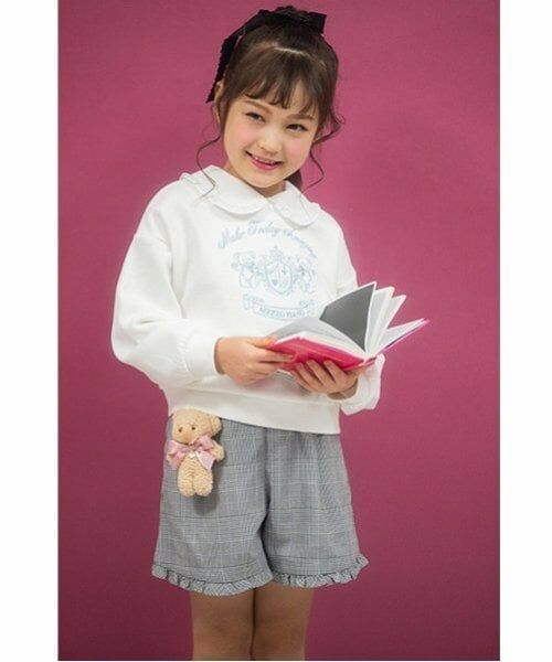 mezzo piano / メゾピアノ ショート・ハーフ・半端丈パンツ | クマチャームつき　グレンチェックショートパンツ | 詳細4