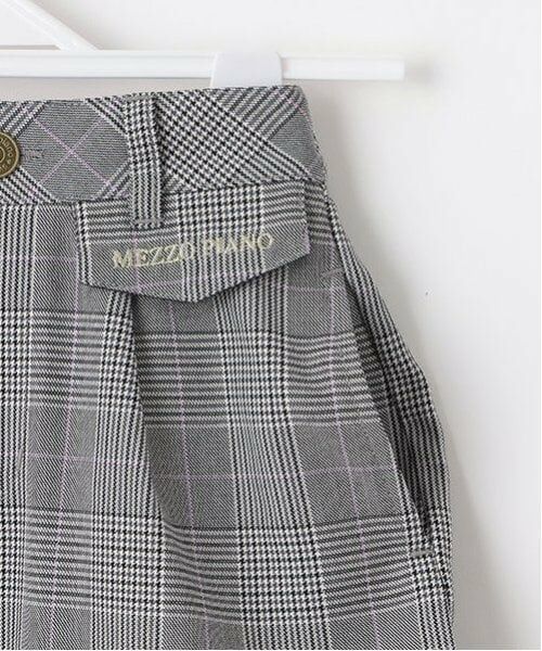 mezzo piano / メゾピアノ ショート・ハーフ・半端丈パンツ | クマチャームつき　グレンチェックショートパンツ | 詳細8