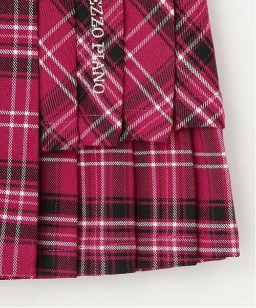 mezzo piano / メゾピアノ ショート・ハーフ・半端丈パンツ | サイド2段チェック プリーツスカパン | 詳細10