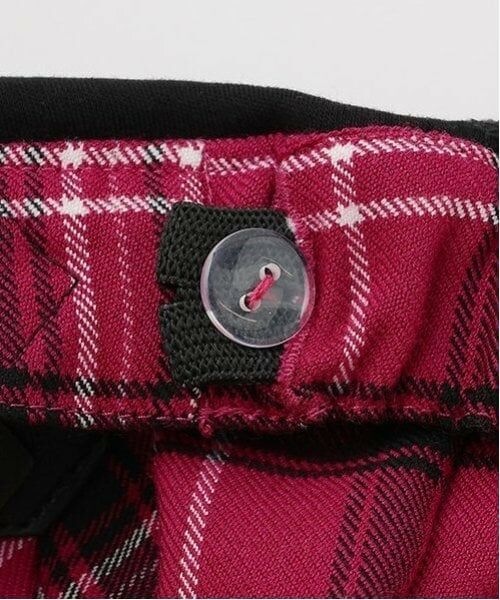 mezzo piano / メゾピアノ ショート・ハーフ・半端丈パンツ | サイド2段チェック プリーツスカパン | 詳細12