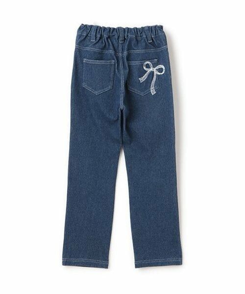 mezzo piano / メゾピアノ その他パンツ | リボン刺しゅう　カットデニム　レギパン | 詳細1