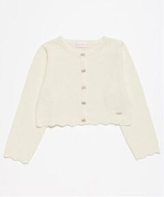 mezzo piano / メゾピアノ カーディガン・ボレロ | リボンボタン　ニットボレロ