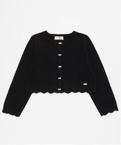 mezzo piano / メゾピアノ カーディガン・ボレロ | リボンボタン　ニットボレロ
