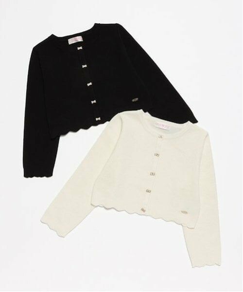 mezzo piano / メゾピアノ カーディガン・ボレロ | リボンボタン　ニットボレロ | 詳細6