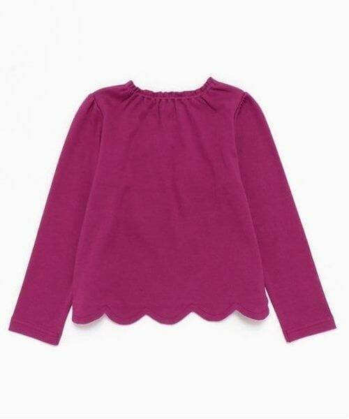 mezzo piano / メゾピアノ Tシャツ | チェックリボンいっぱい　長袖Tシャツ | 詳細2