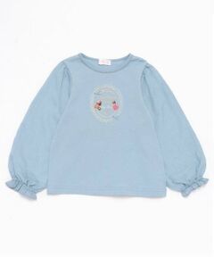 mezzo piano / メゾピアノ Tシャツ | シアー袖　フレーム長袖Tシャツ