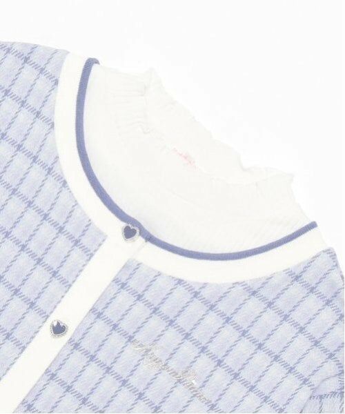 mezzo piano / メゾピアノ スウェット | レイヤード風チェックジャガード　プルオーバー | 詳細2