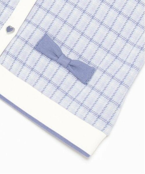 mezzo piano / メゾピアノ スウェット | レイヤード風チェックジャガード　プルオーバー | 詳細6