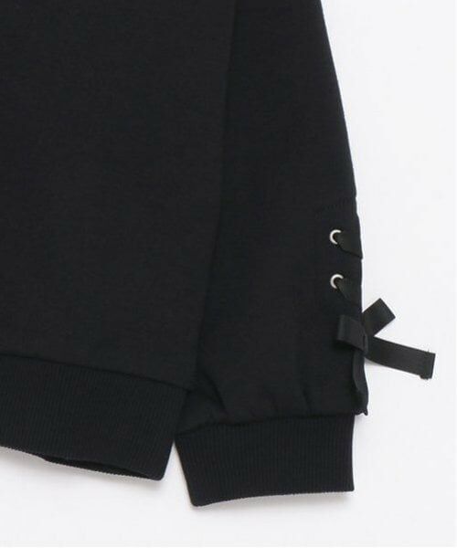 mezzo piano / メゾピアノ スウェット | レイヤード風　肩開きトレーナー | 詳細10