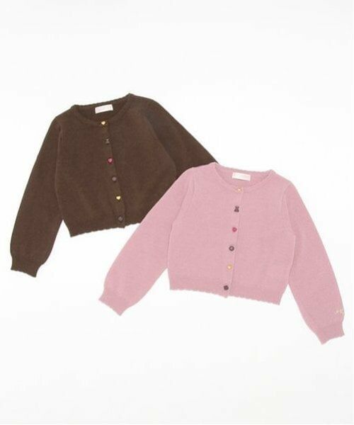 mezzo piano / メゾピアノ カーディガン・ボレロ | チョコボタン　カーディガン | 詳細7