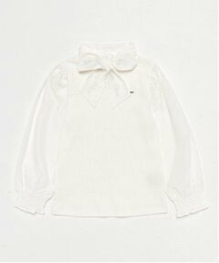 mezzo piano / メゾピアノ シャツ・ブラウス | ボウタイ　テレコブラウス