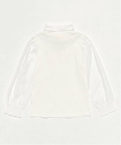 mezzo piano / メゾピアノ シャツ・ブラウス | ボウタイ　テレコブラウス | 詳細1