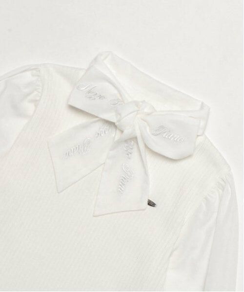 mezzo piano / メゾピアノ シャツ・ブラウス | ボウタイ　テレコブラウス | 詳細2