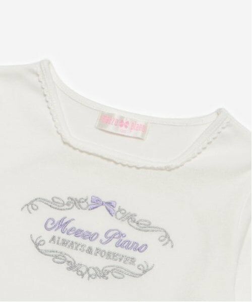 mezzo piano / メゾピアノ Tシャツ | セーラーニットベスト　＆長袖Tシャツ　セット | 詳細7