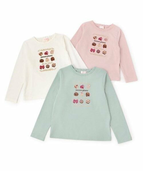 mezzo piano / メゾピアノ Tシャツ | アソートチョコBOX　長袖Tシャツ | 詳細19