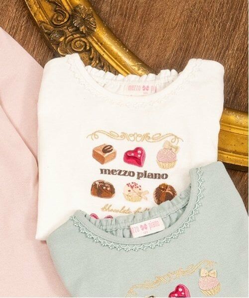mezzo piano / メゾピアノ Tシャツ | アソートチョコBOX　長袖Tシャツ | 詳細8