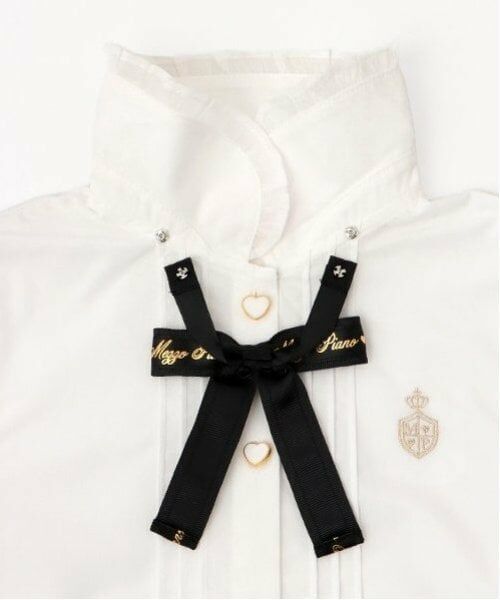 mezzo piano / メゾピアノ シャツ・ブラウス | ロゴリボン　ブラウス | 詳細3