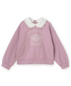 mezzo piano / メゾピアノ スウェット | カレッジ刺しゅう　衿つきトレーナー