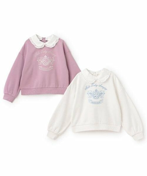 mezzo piano / メゾピアノ スウェット | カレッジ刺しゅう　衿つきトレーナー | 詳細13