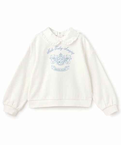 mezzo piano / メゾピアノ スウェット | カレッジ刺しゅう　衿つきトレーナー | 詳細5