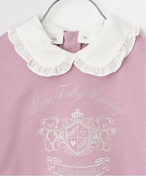 mezzo piano / メゾピアノ スウェット | カレッジ刺しゅう　衿つきトレーナー | 詳細7