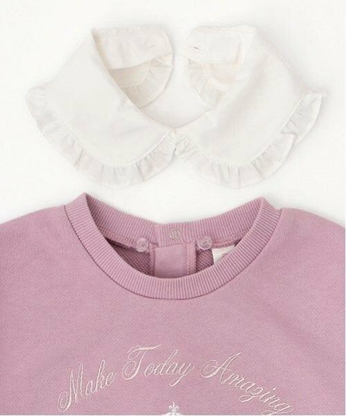 mezzo piano / メゾピアノ スウェット | カレッジ刺しゅう　衿つきトレーナー | 詳細8