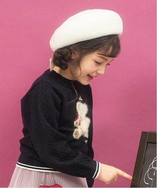 mezzo piano / メゾピアノ ニット・セーター | テディベア　ニットプルオーバー | 詳細3