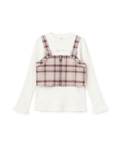 mezzo piano / メゾピアノ その他トップス | フロントZIPビスチェ　＆テレコ長袖Tシャツ　セット