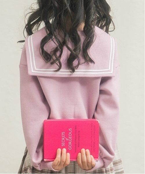 mezzo piano / メゾピアノ スウェット | ハーフZIPセーラープルオーバー　＆タンクトップセット | 詳細3