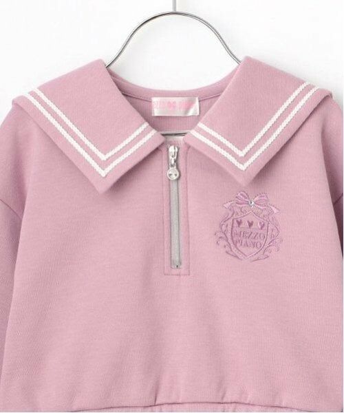 mezzo piano / メゾピアノ スウェット | ハーフZIPセーラープルオーバー　＆タンクトップセット | 詳細6